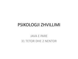 psikologji zhvillimi