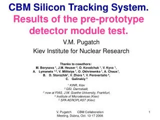 CBM Silicon Tracking System. R esults of the pre- prototype detector module test .