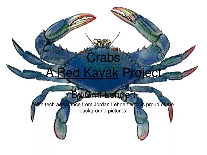 crabs a red kayak project