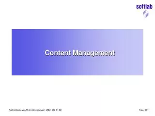 content management
