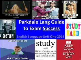 Parkdale Lang Guide to Exam Success