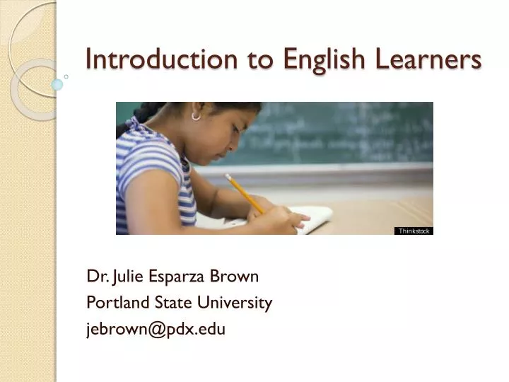 introduction to english learners