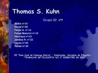 thomas s kuhn