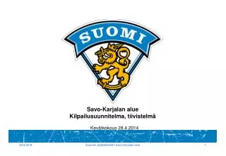 savo karjalan alue kilpailusuunnitelma tiivistelm