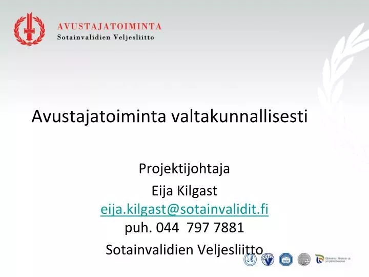 avustajatoiminta valtakunnallisesti