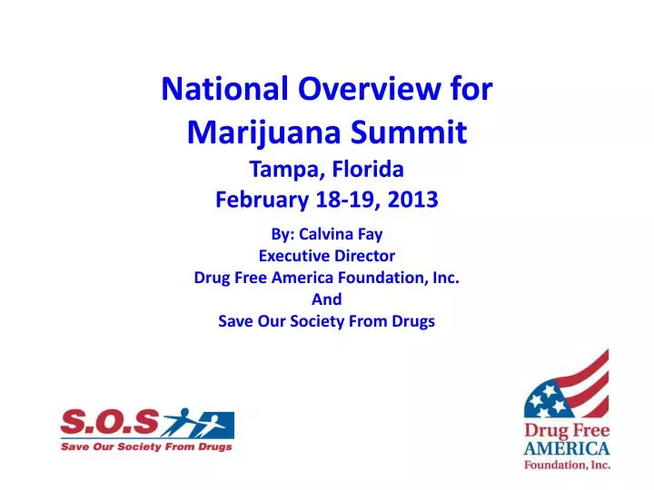 national overview for marijuana summit tampa florida february 18 19 2013