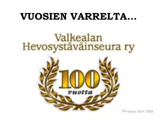 vuosien varrelta