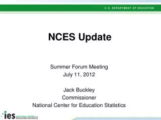 NCES Update