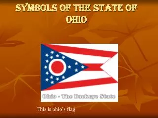 SYMBOLS OF THE STATE OF OHIO