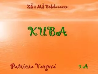 z s m bohdanovce kuba