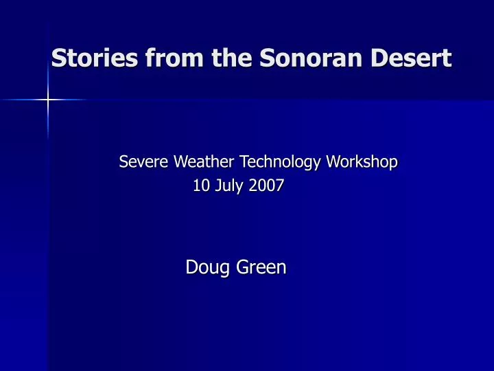 stories from the sonoran desert