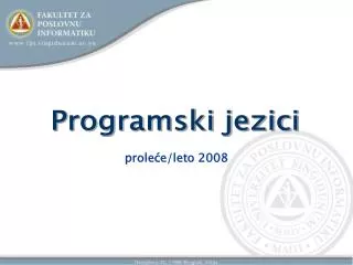 prole e leto 2008