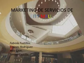 marketing de servicios de c ity m a l l