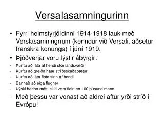 versalasamningurinn