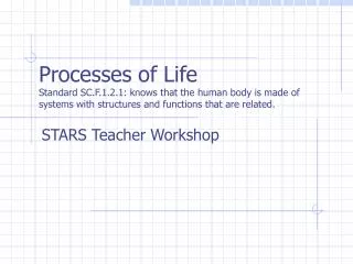 STARS Teacher Workshop