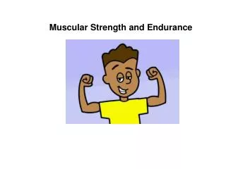 Muscular Strength and Endurance