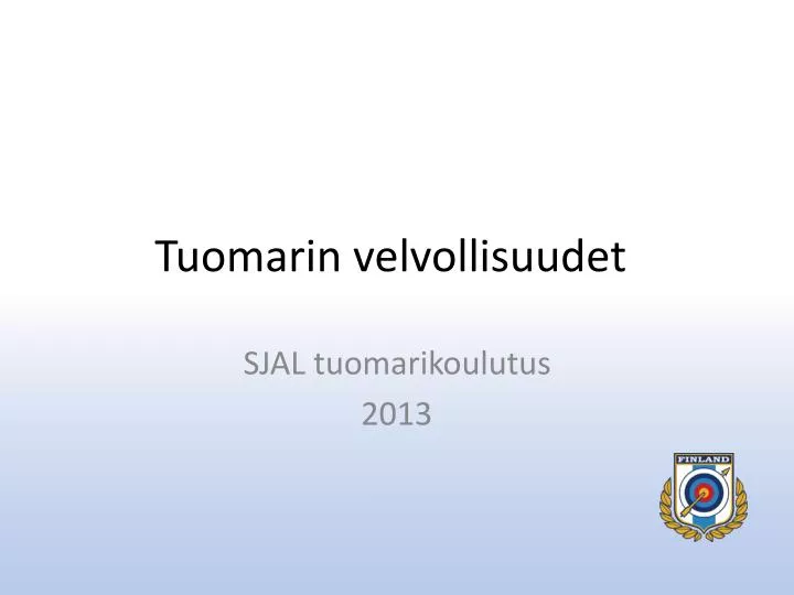 tuomarin velvollisuudet