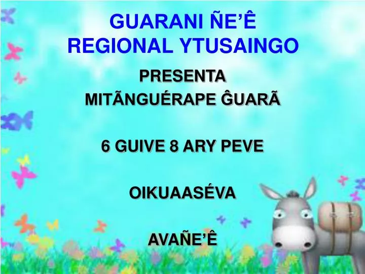 guarani e regional ytusaingo