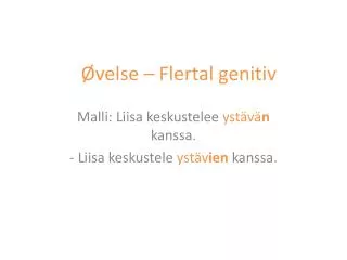 velse flertal genitiv