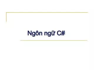 ng n ng c