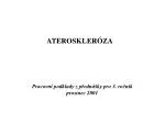 ATEROSKLERÓZA - slide 1