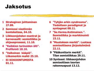 jaksotus