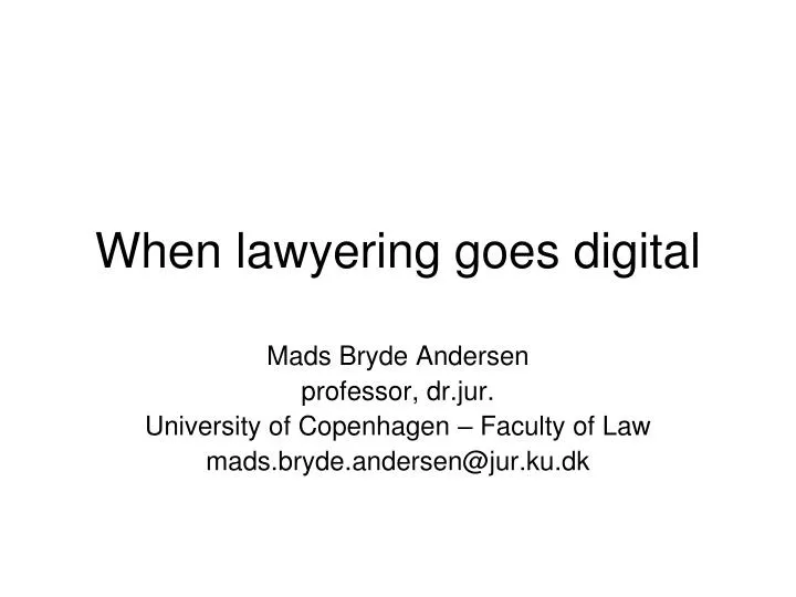 when lawyering goes digital