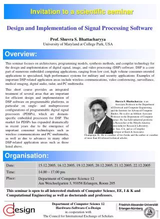 Invitation to a scientific seminar