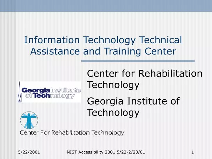 information technology technical assistance and training center