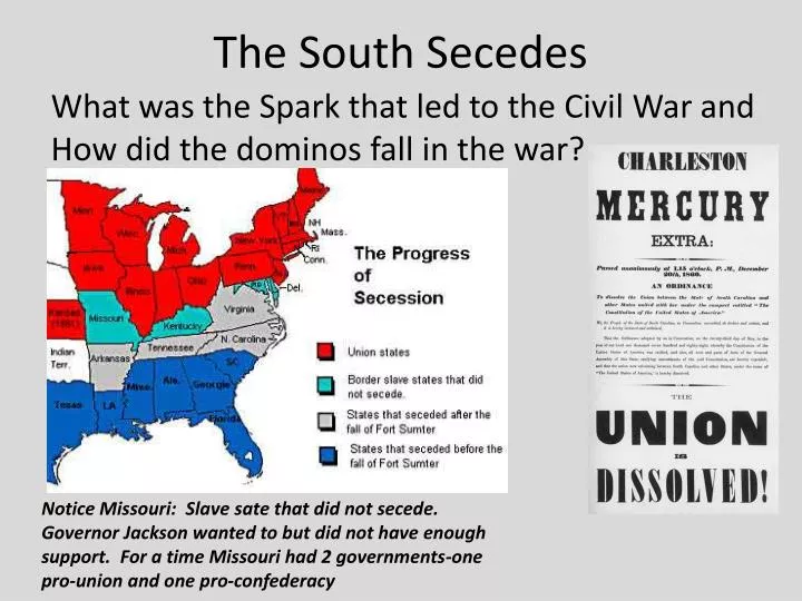 the south secedes