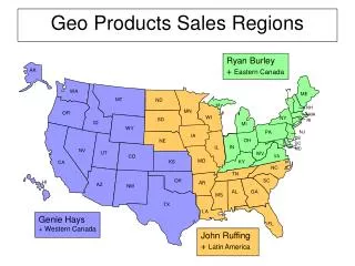 Geo Products Sales Regions