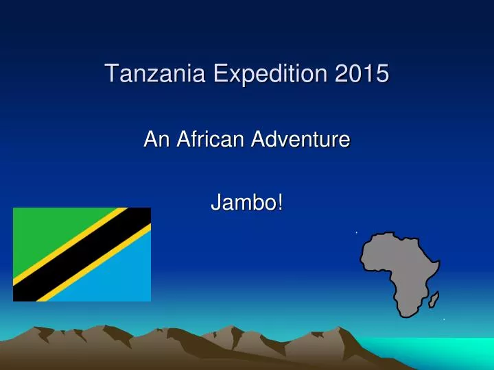 tanzania expedition 2015