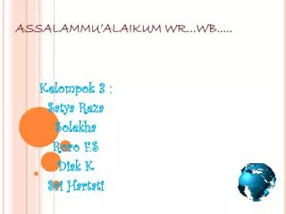 assalammu alaikum wr wb