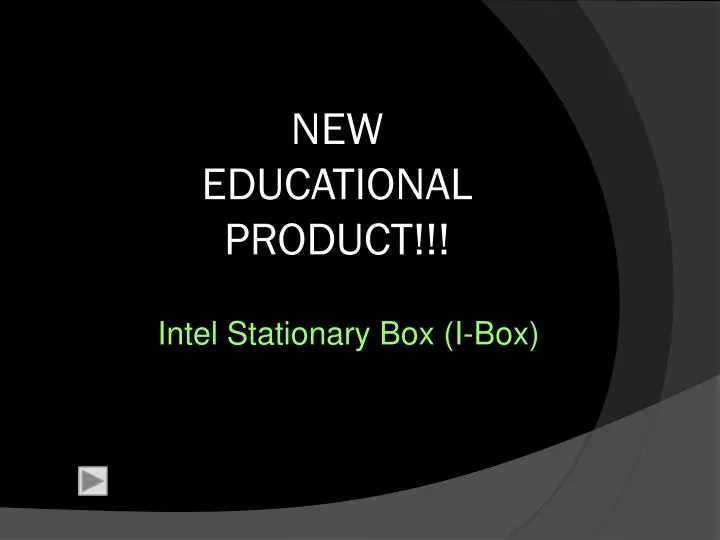new educational product