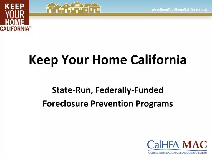 keep your home california