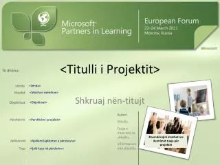 titulli i projektit