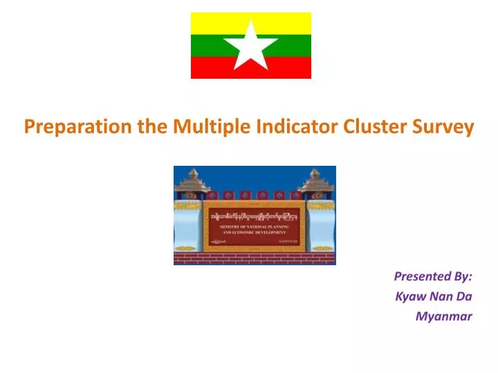 preparation the multiple indicator cluster survey