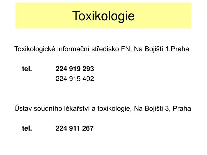 toxikologie