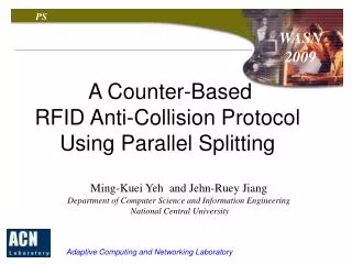 A Counter-Based RFID Anti-Collision Protocol Using Parallel Splitting