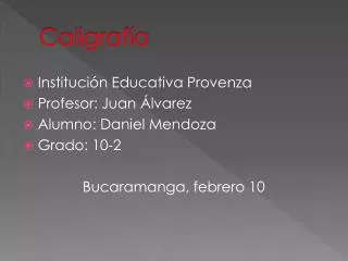 caligraf a