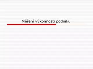 m en v konnosti podniku