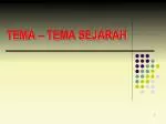 TEMA – TEMA SEJARAH - slide 1