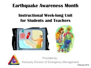 Earthquake Awareness Month Instructional Week-long Unit for Students and Teachers