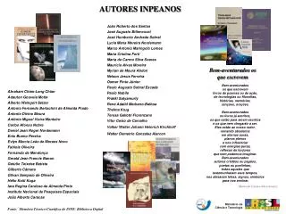 autores inpeanos