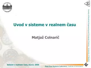 uvod v sisteme v realnem asu