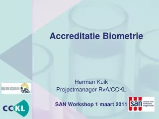 accreditatie biometrie