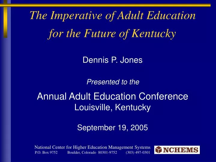 the imperative of adult education for the future of kentucky