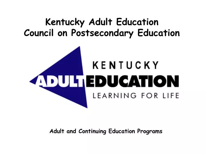 kentucky adult education council on postsecondary education