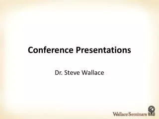 Conference Presentations