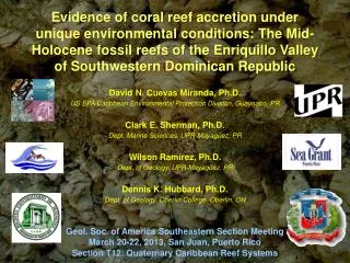 David N. Cuevas Miranda, Ph.D. US EPA Caribbean Environmental Protection Division, Guaynabo, PR